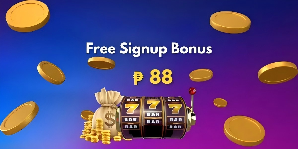 Festive welcome banner with golden coins and game art